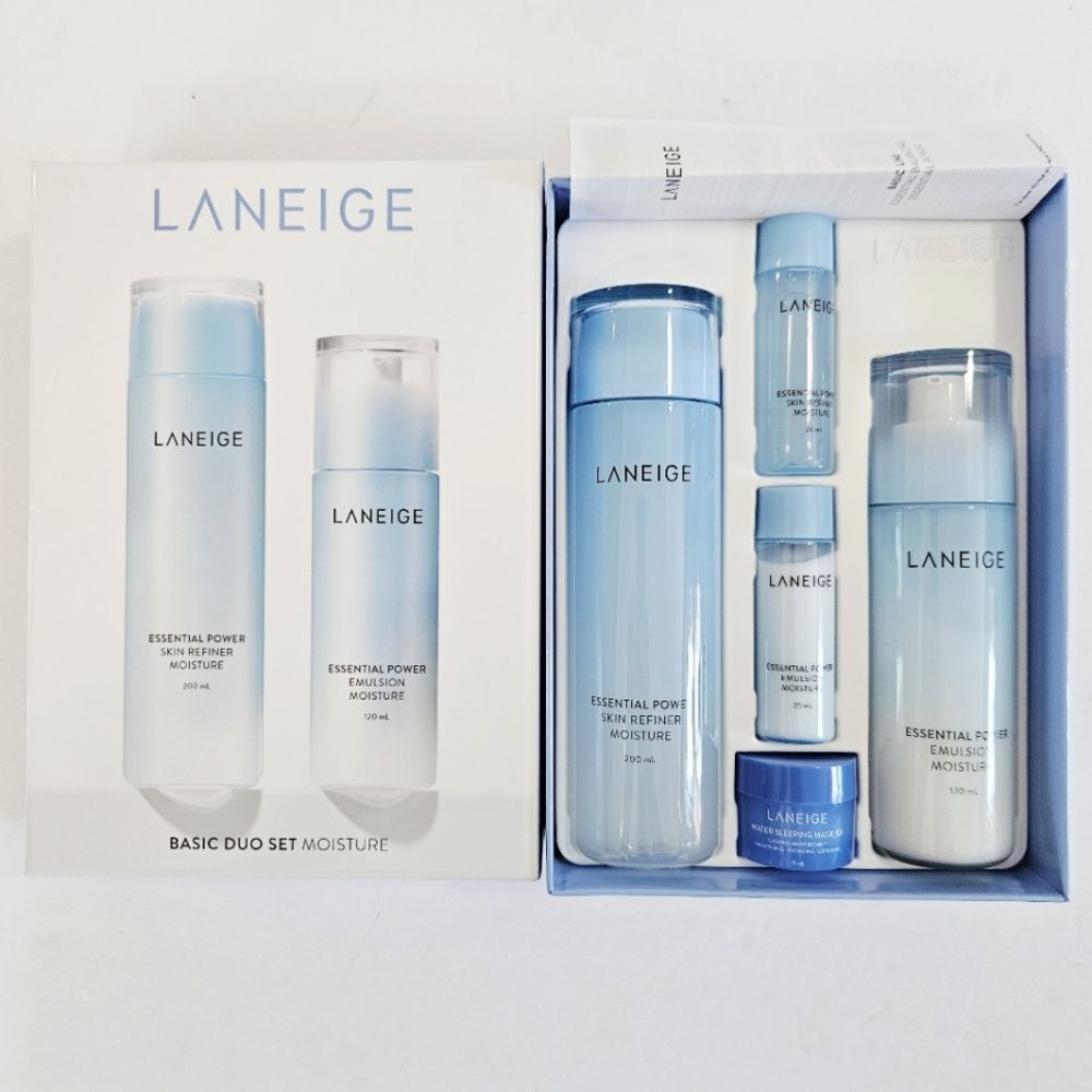 NIB Laneige Basic Duo Moisture Balancing Hydration Sleep Mask 5 Piece Gift Set